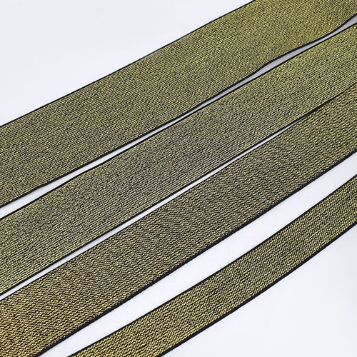 5M 20-50mm Oro Brillante Plata Banda Elástica Correa Cinturón Cintura de Costura Hágalo usted mismo - Imagen 4 de 17