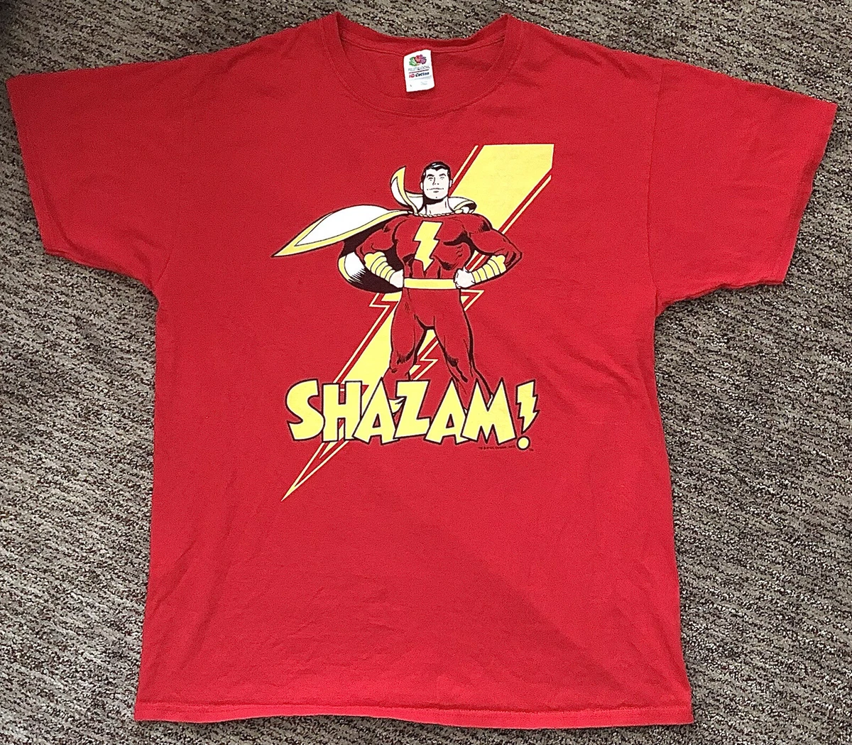 Prelude glas pas VINTAGE FRUIT OF THE LOOM-CAPTAIN MARVEL “SHAZAM” T-SHIRT DC COMICS | eBay