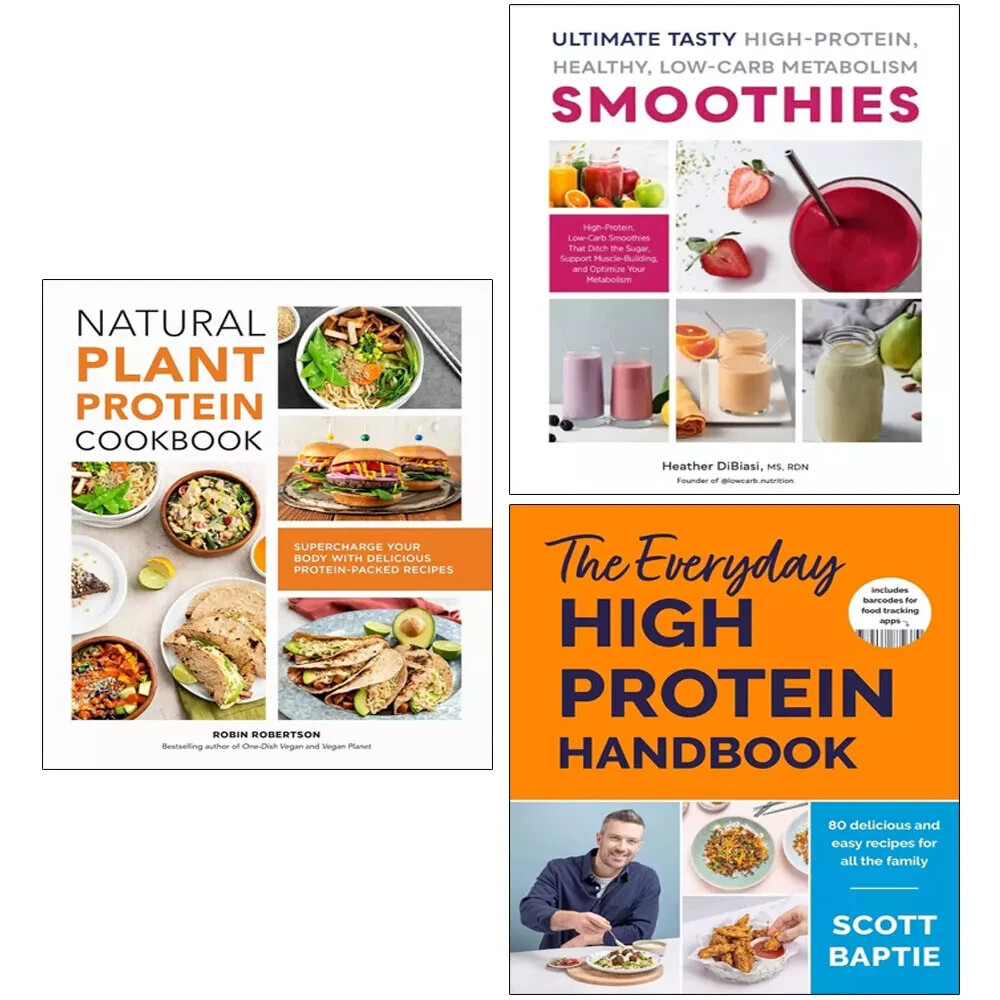 Everyday High Protein (HB),Ultimate Tasty High,Natural Plant Protein 3 Books Set