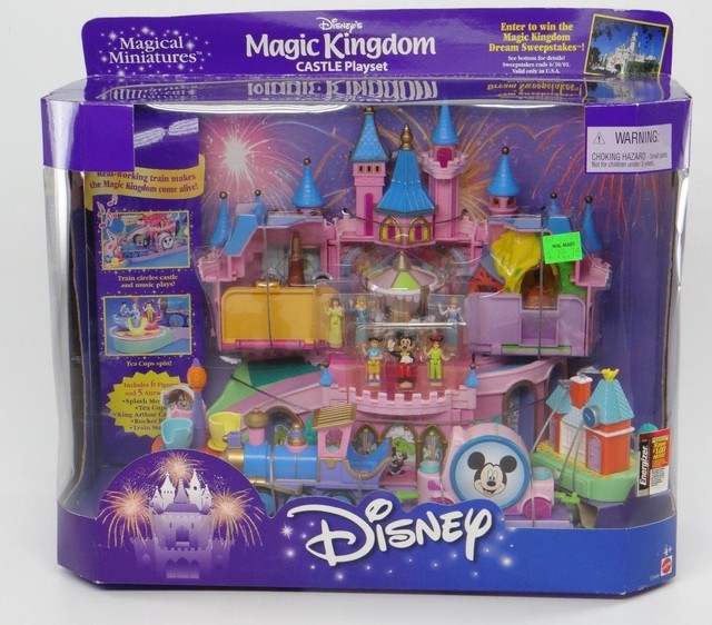 Disney Magical Miniatures Magic Kingdom Castle Playset Mattel 2000 for