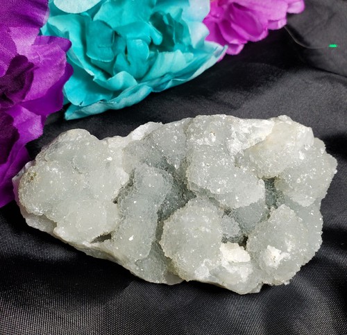 LARGE 4.5" 318g NATURAL CHALCEDONY MINERAL SPECIMEN ZEOLITE CRYSTAL - Picture 6 of 11