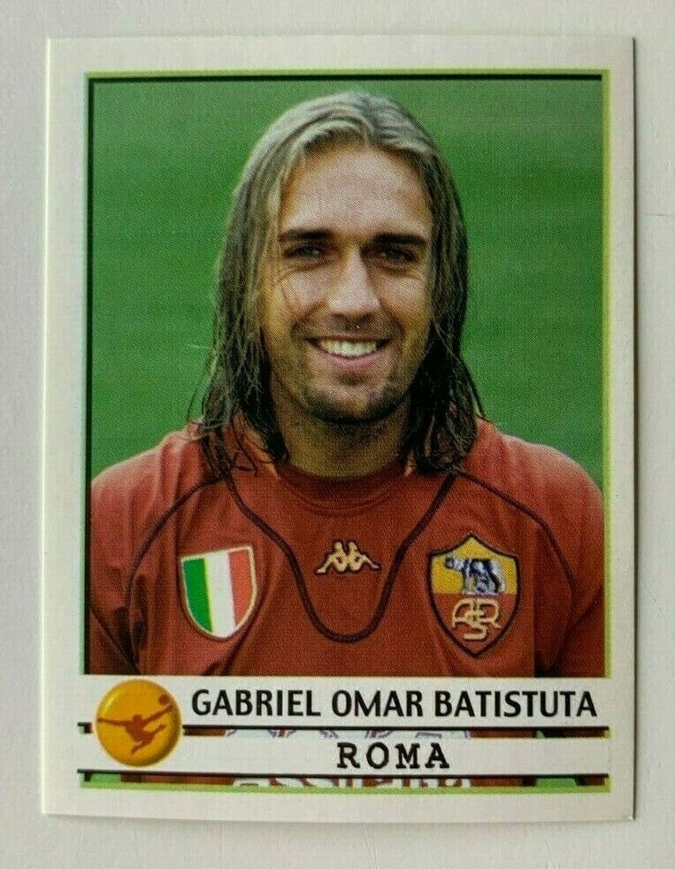 ESAURITA* Gabriel Omar BATISTUTA Roma Calciatori Panini 2001 2002