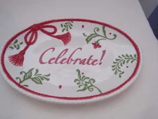 Fritz & Floyd Celebrate Christmas platter or cookie tray