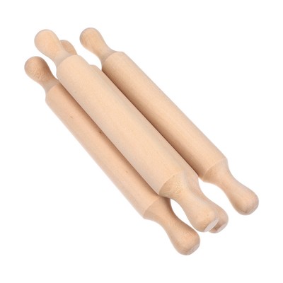 4 Stück Mini-Nudelholz für Kinder, Antihaft-Nudelholz, Teigroller, Ton-Nudelholz