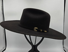 HBO Westworld Promo  2017 Serratelli Black Cowboy Hat S  6 7/8 4X Beaver felt