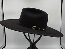 HBO Westworld Promo  2017 Serratelli Black Cowboy Hat S  6 7/8 4X Beaver felt