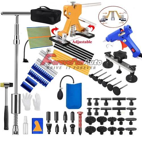 Car Body Dent Puller Hammer Bridge Lifter Tool Paintless Hail Remover Repair Kit