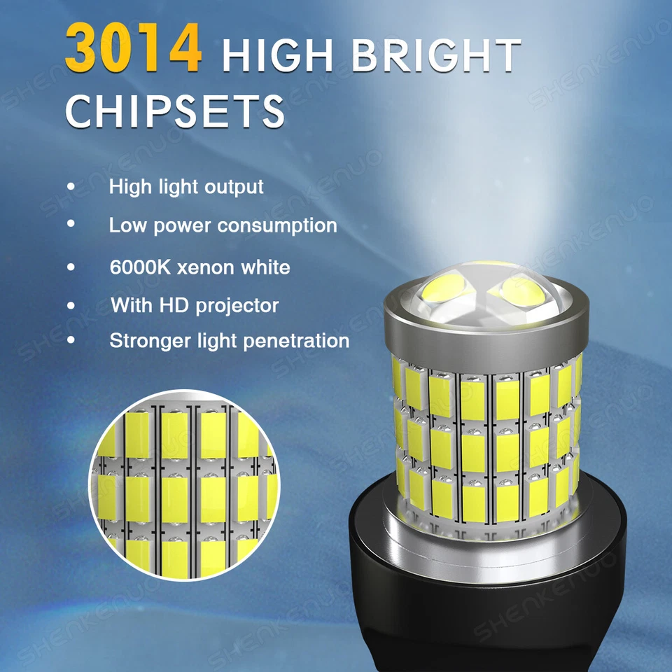 For Vauxhall Mokka 12-19 LED XENON BRIGHT WHITE DAYTIME RUNNING LIGHT DRL BULBs - Image 2 of 4