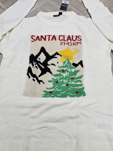 Jersey Navidad Tejido Hombre XL Blanco Montaña - Imagen 3 de 3