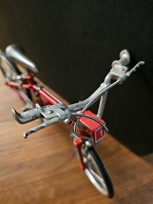 Rare Die-Cast Metal BMX Mini Bike Scale 1:6 Pink Rainbow Bike