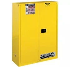 Justrite 894530 Flammable Cabinet, 60 Gal., Yellow