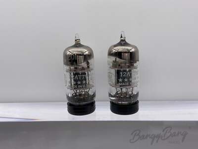 Matched Pair General Electric FIVE STAR GE 12AT7WA/6201 Dual Triode Guitar Amp.