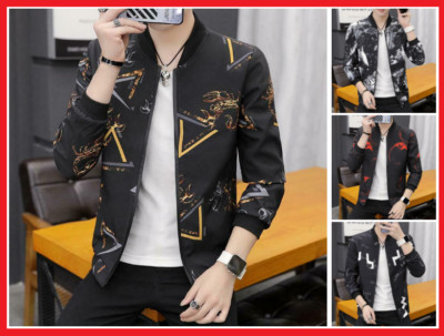 Jugend Freizeit Herren Jacke Mode Stehkragen Oberteil Chaqueta Bomber Con Cremaller
