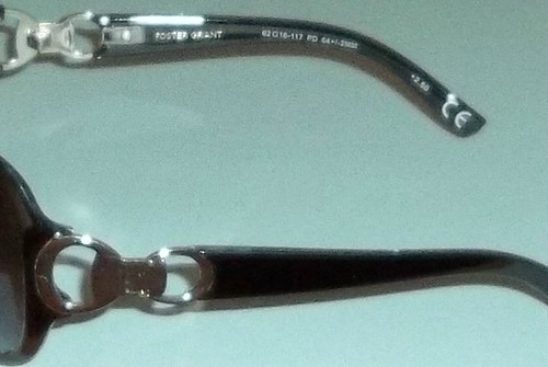 Gafas de sol para mujer Foster Grant Latte negras forradas bifocales lectores de sol +2,00 #10 - Imagen 2 de 3