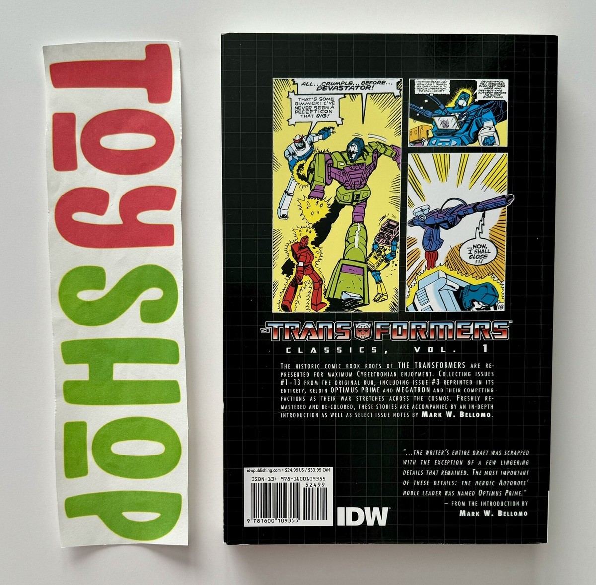 洋書 TOM THE COMICS VOLUME 1 The Transformers Classics #1 (IDW Publishing) for sale