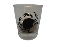 "Teelicht Glas Windlicht Maritim Print \"Krabbe\" Handmade Unikat Party Trinkglas"