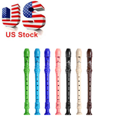 Soprano Recorder Instrument for Kids Student Fingering 8 Hole Flute Beginner