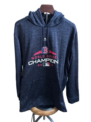 Majestic Red Hoodie World Series Sweatshirts 2018 Boston Red Sox
