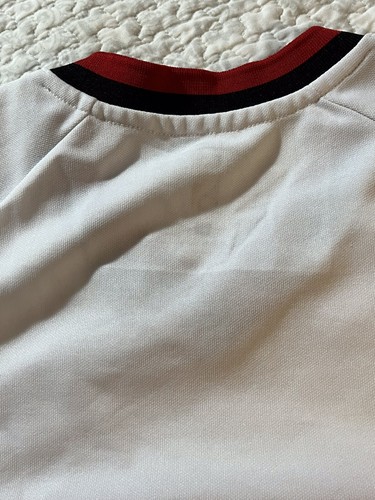Chicago Bulls Training M Jersey Fan NBA Basketball Shirt White w/Red & Black VGC - Picture 9 of 15