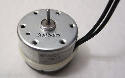 Mabuchi RF-520C - 12V DC High-Efficiency Low Current Drain Hobby Solar Motor