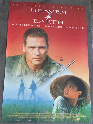 1993 SS movie poster ~ HEAVEN AND EARTH ~ 27x40 Tommy Lee Jones, Joan Chen