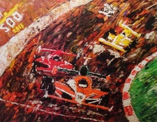 Indy 500 2013 Indianapolis Racing Car Race Print Poster Limited Edition M. Moore