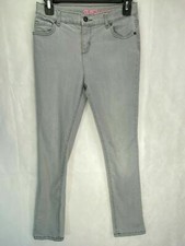 Girls Super Skinny Jeans Size 14 Gray Distressed Stretch Place Girls