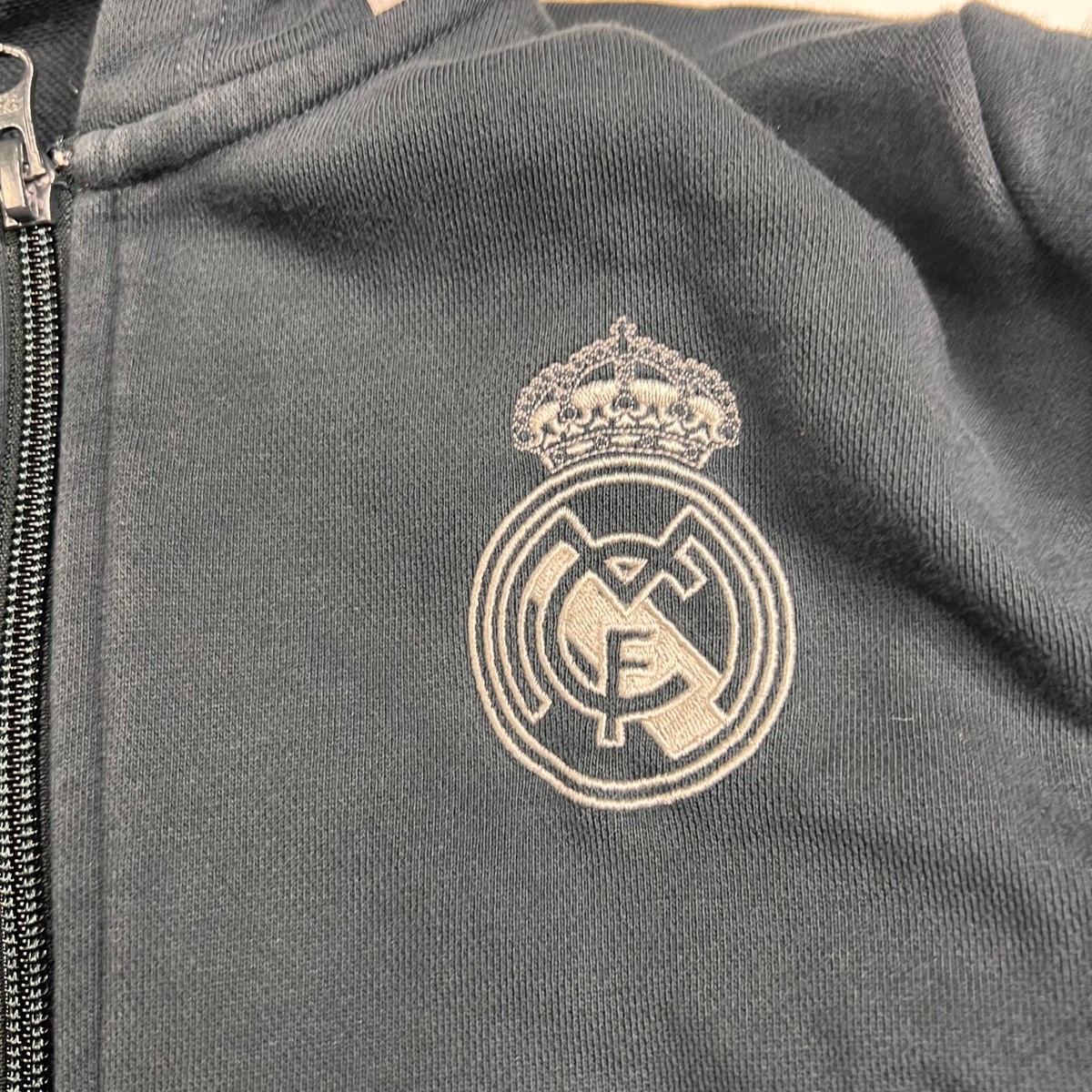 Real Madrid Authentic adidas Zip Up Jacket/ Hoodie w