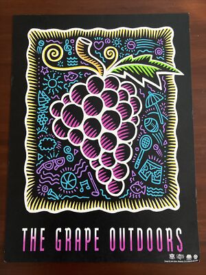 BURTON MORRIS GLOBAL RELEAF/E&J GALLO THE GRAPE OUTDOORS ORIGINAL POP ART POSTER