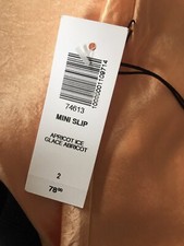 NWT Aritzia Babaton Mini Slip Skirt Size 2 Apricot Ice
