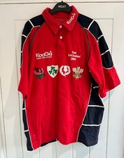 New Zealand Rugby Union 2005 Team Kooga Red Navy Polo Shirt Size: Large