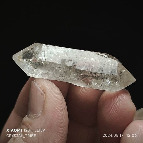 18g Natural Clear Skeletal Crystal Quartz Double Terminating Healing 4572 - Picture 12 of 18
