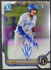 2022 Bowman Chrome 1st AUTO Herard Gonzalez #CPA-HG Royals