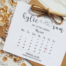Pencil us In Save the Date Wedding Announcement Cards Wedding Stationery 