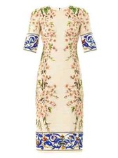 🆓US🛃  Dolce&Gabbana cherry blossom floral cotton dress IT 36