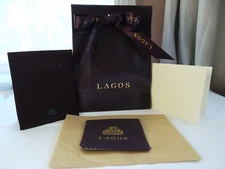Lagos Universal Kit Fine Jewelry 1 Pouch 1 Polishing Cloth 1 Bag 1 Ribbon+Tissue