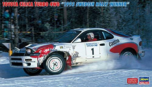 Hasegawa 1/24 TOYOTA CELICA Turbo 4WD 1993 Swedish Rally Winner Plastic Model
