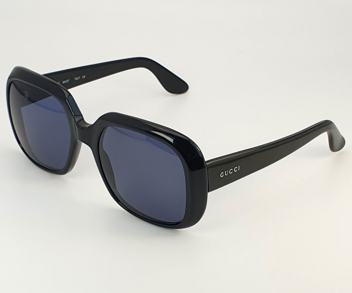 Gucci Sunglasses GG 2422/S Vintage Black Square Large | eBay