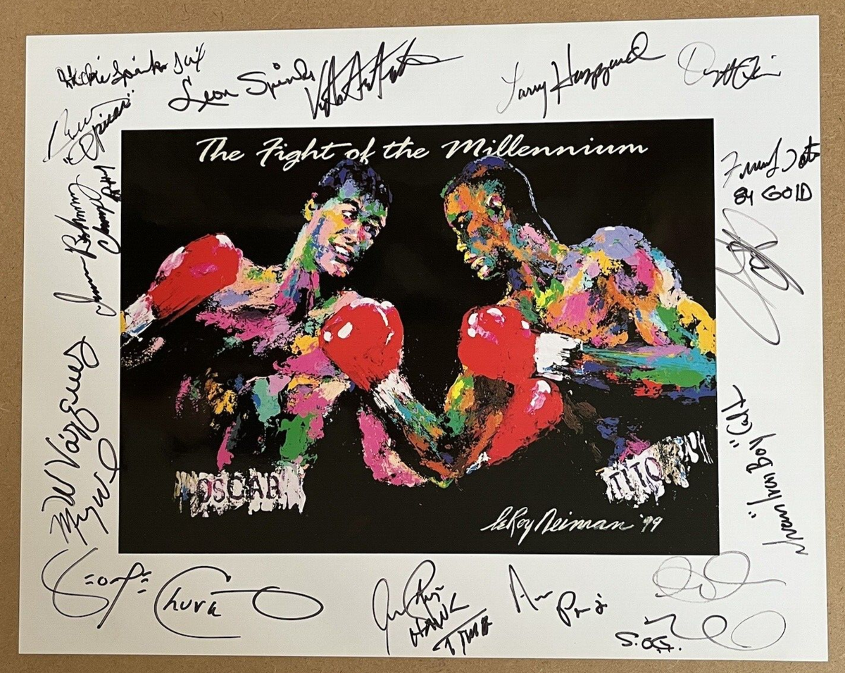 リロイ・ニーマン（LeRoy Neiman）【スモウ】 直筆サイン Unique LeRoy Neiman Boxers autographed 