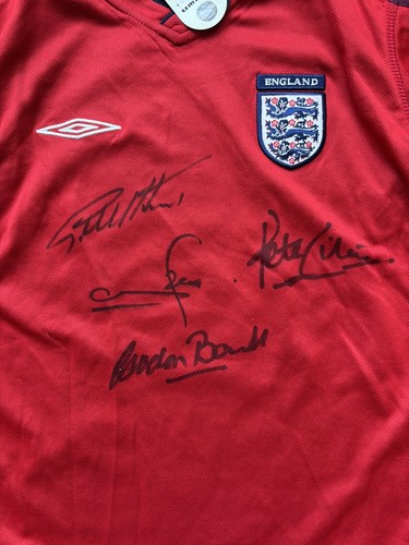 Sir Geoff Hurst, Gordon Banks, Peter Shilton, Stuart Pearce Signed England Shirt - Picture 2 of 7