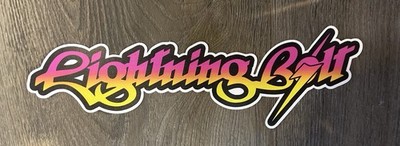 Lighting Bolt Retro Fade Die Cut Surf Sticker White Vinyl 10'' inches Decal T&C