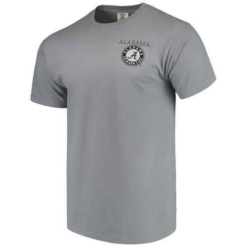 Men's Gray Alabama Crimson Tide Comfort Colors Campus Scenery T-Shirt - 第 2/5 張圖片