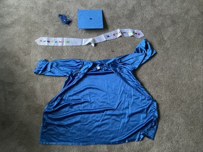 Kindergarten Graduation Cap Gown Set with Sash and Tassel Blue