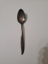 4.5" Vintage Oneida Nobility Silver Plate Single Baby Spoon 1937 Slim