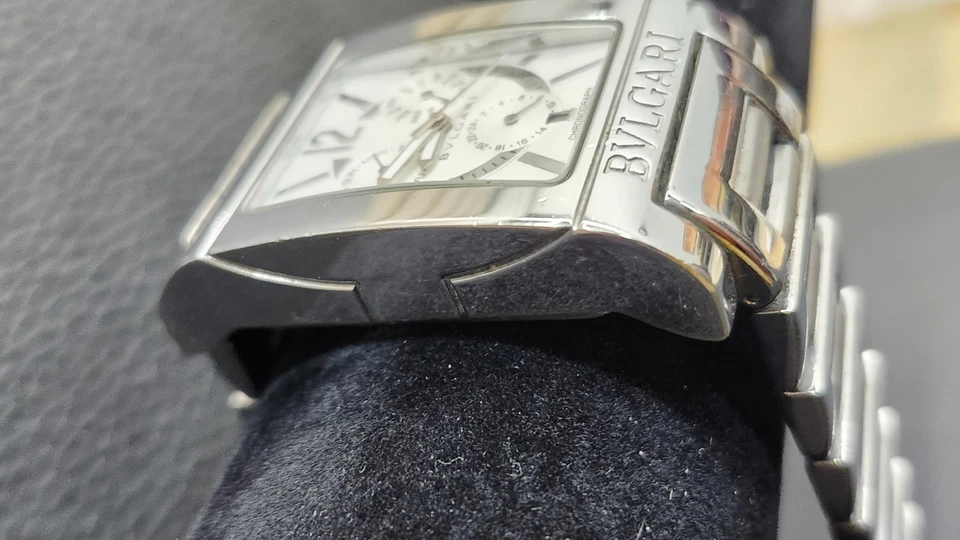 Reloj Bulgari Rettangolo Acero Inoxidable RT45S Foto 3 de 4