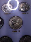 1942-1945 WWII "GEM" UNCIRCULATED JEFFERSON WARTIME 35% SILVER NICKEL COIN SET — photo 7