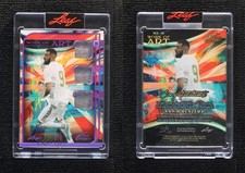 2023 Leaf Art of Sport Work Purple Spectrum Holofoil /5 Karim Benzema #WA-18