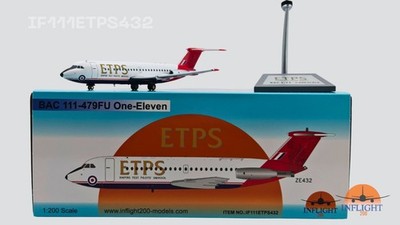 Inflight IF111ETPS432 RAF ETPS BAC-111 ZE432 Diecast 1/200 Jet Model Airplane