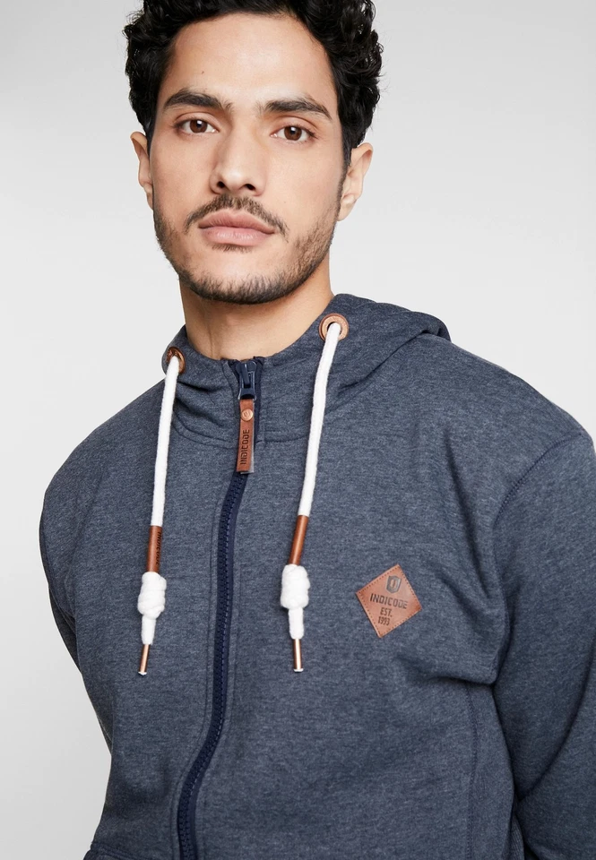 Indicode Jeans Herren Sweatjacke Quinby navy Gr.M - Bild 3 von 4