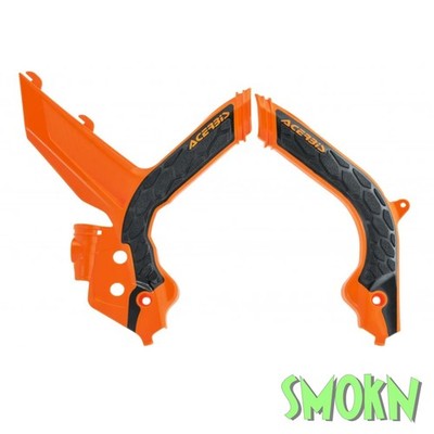 KTM Frame Guards EXC TPi 150 250 300 EXC-F  250 350 450 500 20-23 Acerbis OR/BK